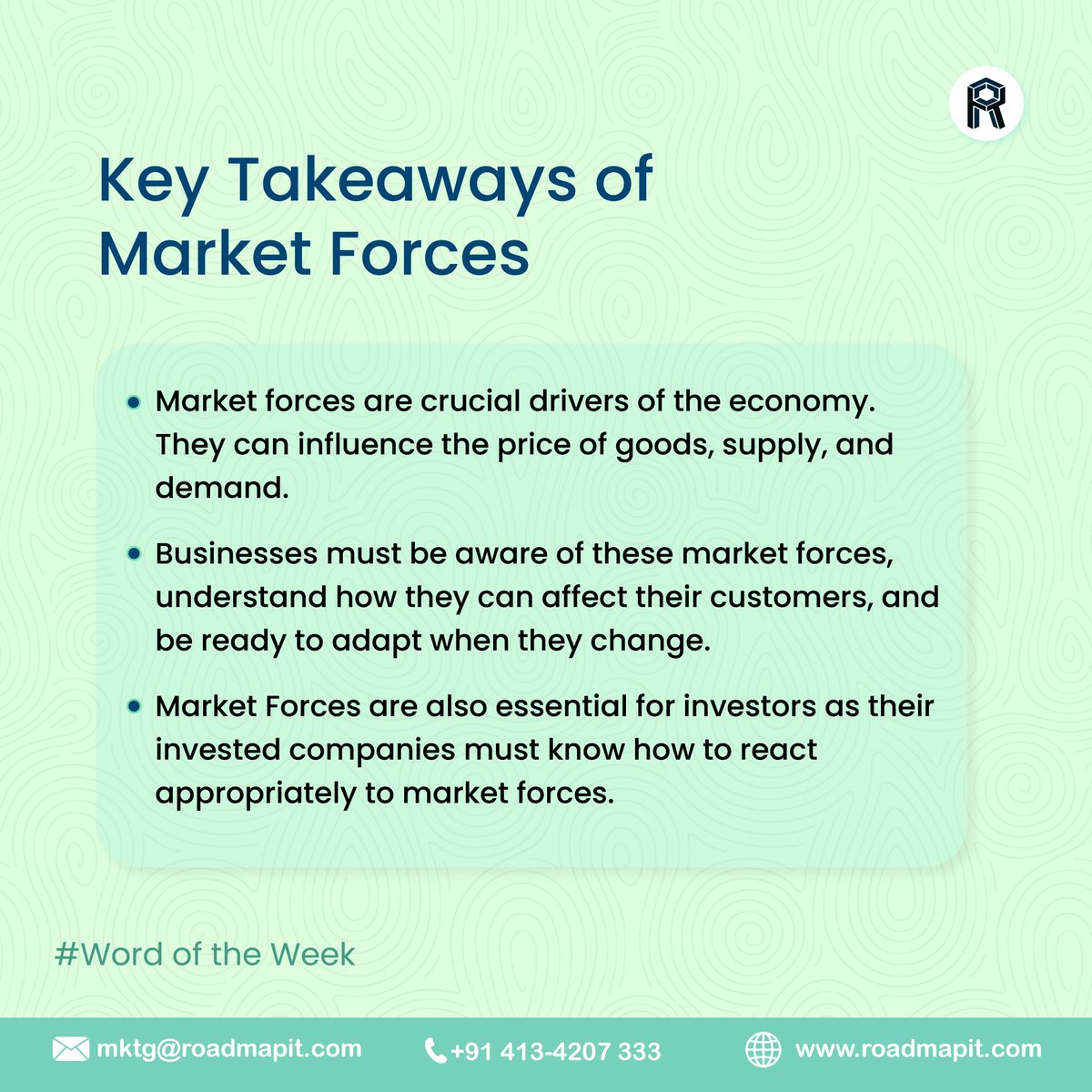 It's imperative for businesses to acknowledge this fact and take necessary measures to adapt to the changing market forces.

#MarketForces #SupplyChain #Demand #Supply #DemandSupplyEquilibrium #EquilibriumPrice #IndustryAnalysis #erp #erpsoftware #roadmaperp #softwareservices