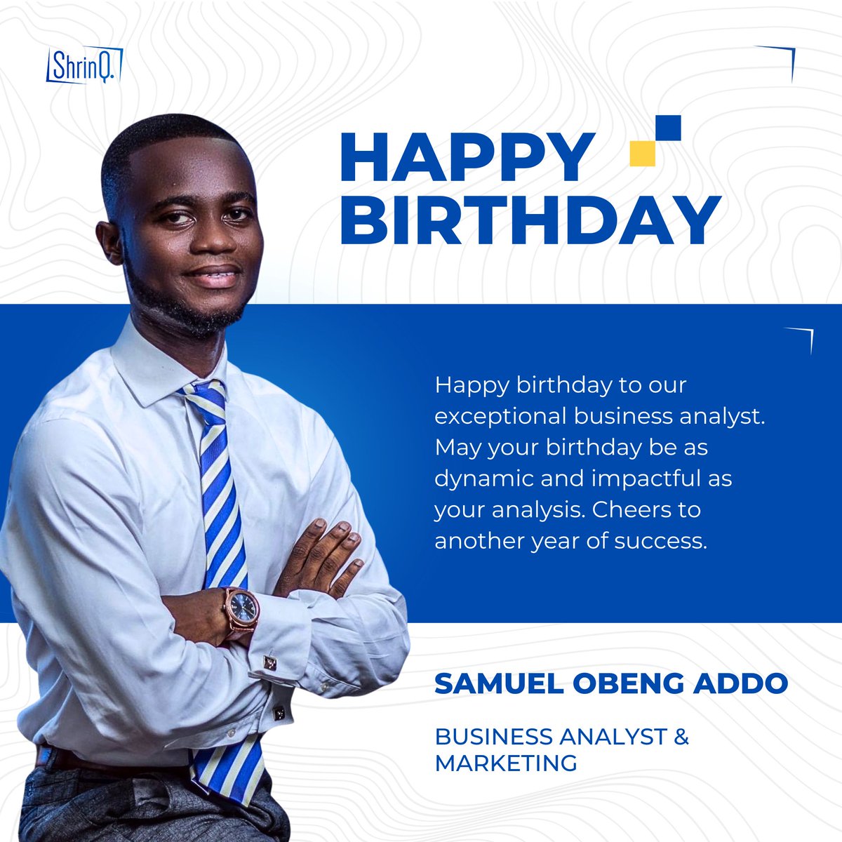 Happy birthday to our amazing Business Analyst & Marketing representative. Cheers to another year of success and innovation. 
#birthdaycelebration #birthday #innovation #softwaredevelopment #businessanalyst #softwarecompany
