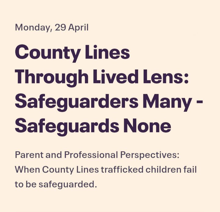 📣Cannot over-state huge disappointment w. entire mainstream #CCE 3rd sector. Other than @Catch22,not a single org/charity linked to #CCE or commissioned to work w. #Countylines-trafficked YP & their families booked to attend our event yesterday. There is a huge problem 🐘 here