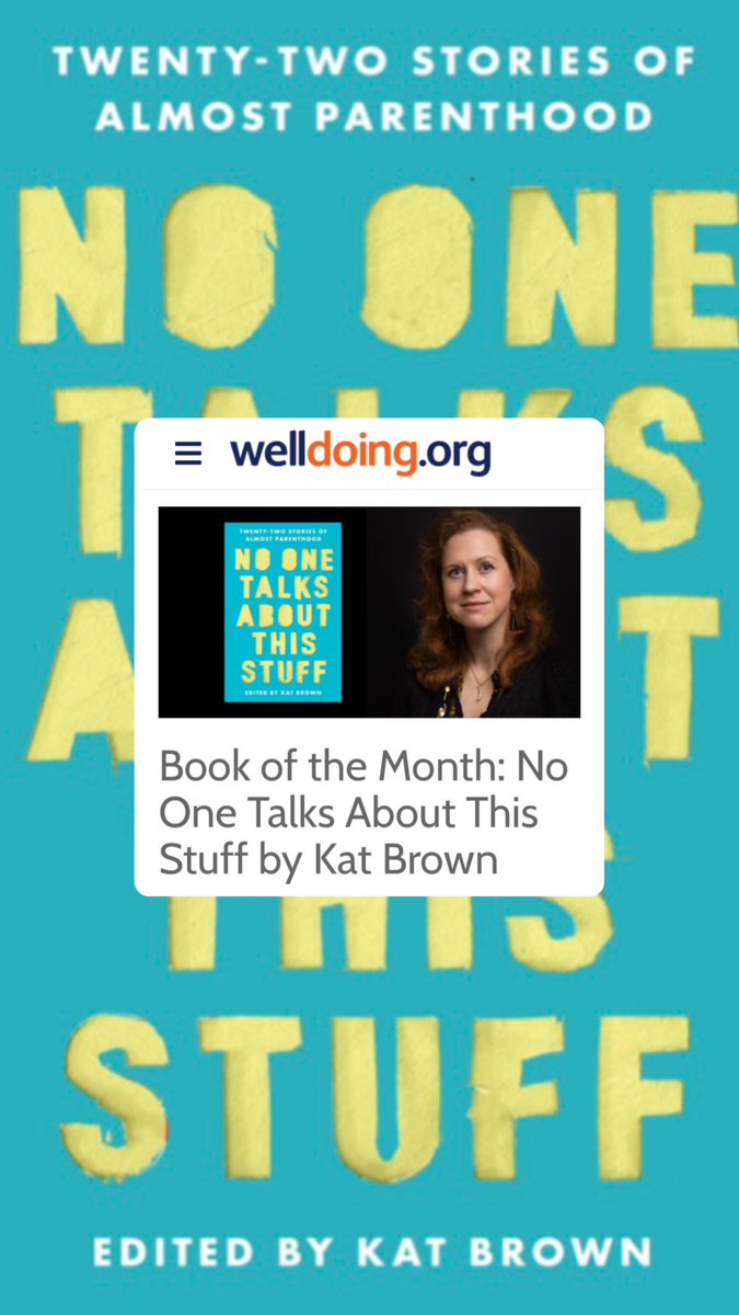 Exciting news! No One Talks About This Stuff is @Welldoing_Org’s book of the month. Thank you @LouiseChunn!