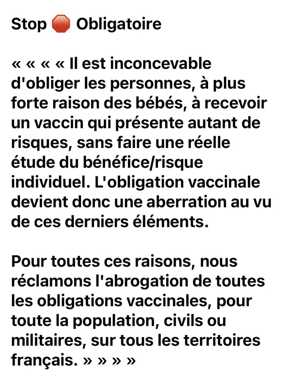 @VictorSinclair3 Merci de bien vouloir signer ✍🏽 cette pétition avec la @ALnpvl Demandons la Liberté Vaccinale le consentement libre et éclairé #libertevaccinale Merci Restons courageux petitions.assemblee-nationale.fr/initiatives/i-…