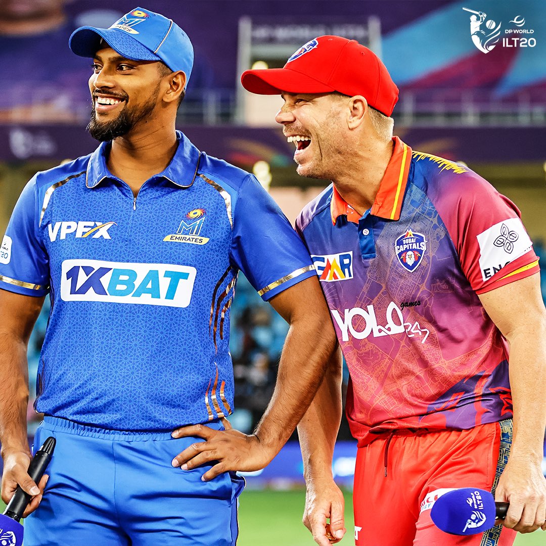 Pooran: 🙂 Warner: 😆 What was your vibe for the finals? 😍 #DPWorldILT20 #AllInForCricket