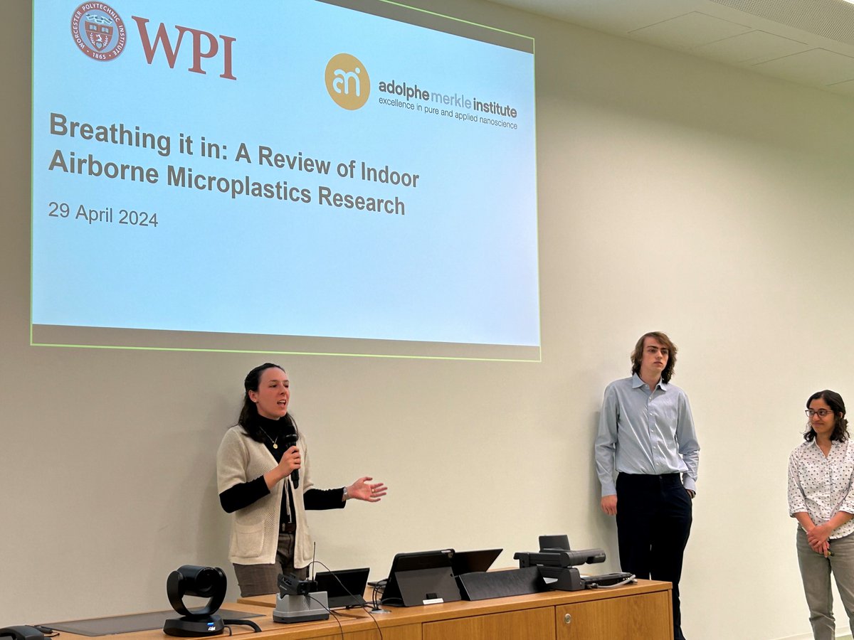 An excellent final presentation about indoor pollution by Kristine Roy, Zachary Adams, and Thea Caplan @WPI during their undergraduate project in the BioNanomaterials group @MerkleInstitute. Many thanks for the great work and enthusiasm.