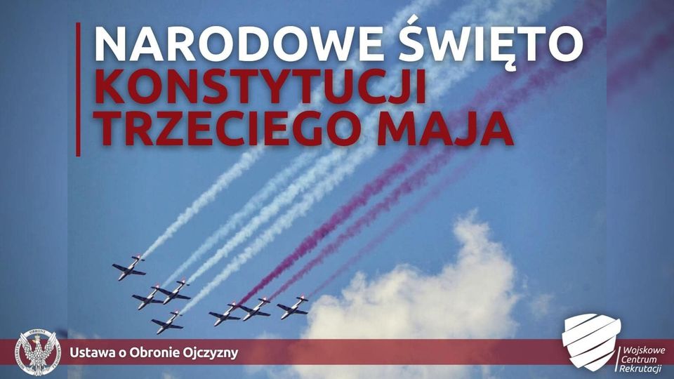 #TegoDnia

3 maja - ŚWIĘTO KONSTYTUCJI 3 MAJA🇵🇱🇵🇱🇵🇱