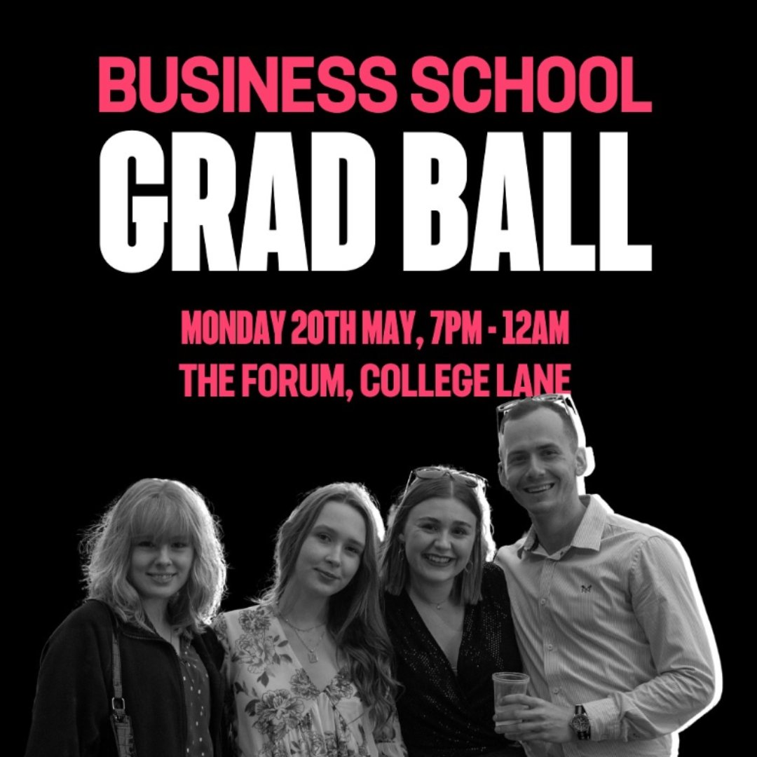 Calling Hertfordshire Business School Students 📣

Let us treat you to the ultimate end of year celebration, complete with dinner and drinks 🥂 a DJ 🎧 and photobooths 📸

Get your finest black tie attire ready for a night you won't forget 🤩 Tickets: ow.ly/CgpJ50Rm1Mg