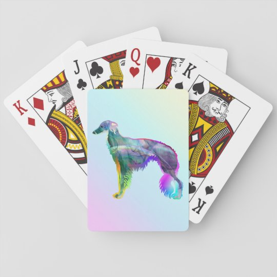 Silken Windhound Playing Cards zazzle.com/z/a4mcs3my
