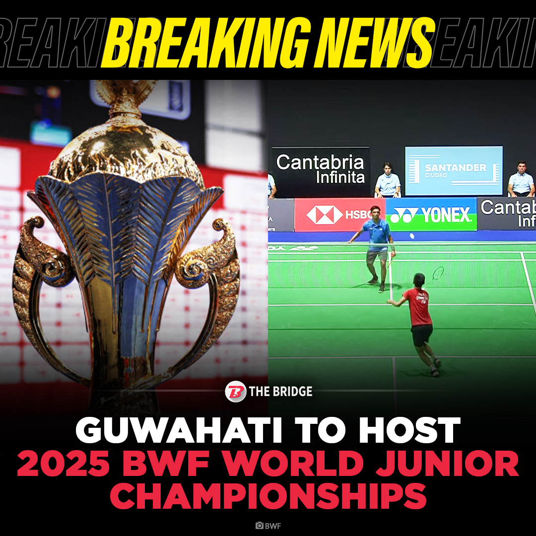 India to host 2025 BWF World Junior #Badminton Championships! 🏸🇮🇳 After a gap of 1⃣6⃣ years, India will be hosting the tournament at the National Centre of Excellence in Guwahati. Saina Nehwal won the girls' title the last time around, when Pune hosted the event in 2008.