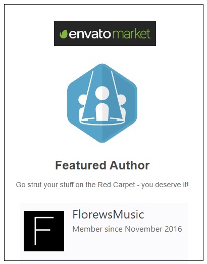 FlorewsMusic (audiojungle.net/user/florewsmu…) is AudioJungle's featured author of the week by @Envato

#Envato #Audiojungle #Florews #StockMusic #Music