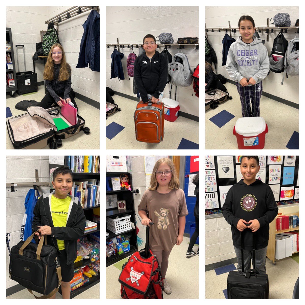 The ABC Countdown has begun!  Yesterday was Anything but a Backpack Day. Students enjoyed toting their things to school in everything from a pet carrier to a cooler to a toilet. 😆#ABCCountdown @OakRidgeNPD117