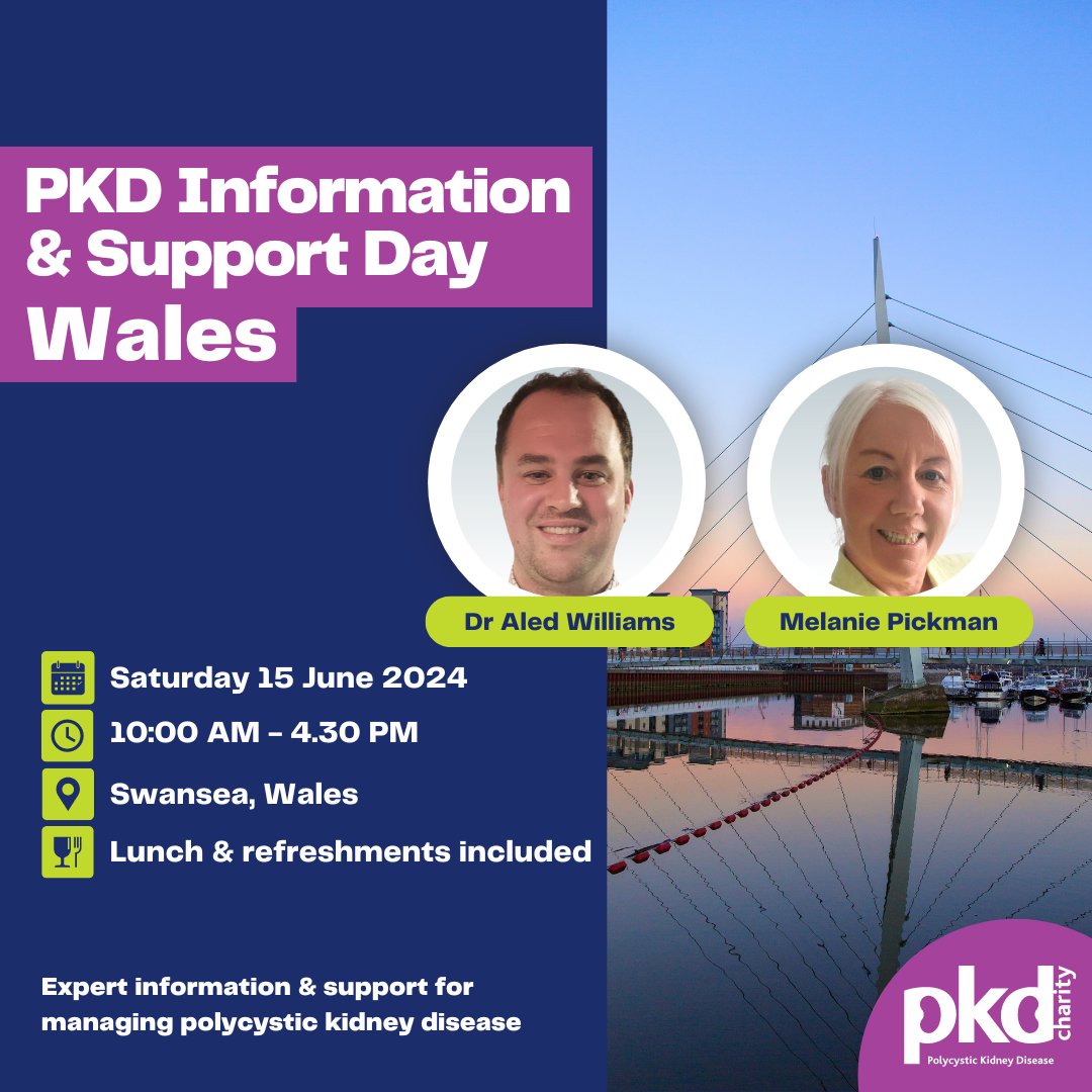 🗓 Save the Date: Saturday, June 15th 🌟 Join the first-ever @PKDCharity Information & Support Day in Wales! 🌟 Hosted by Kidney Consultant, Dr. Aled Williams, and Clinical Nurse Specialist, Melanie Pickman. Spaces are limited, reserve your spot now: eventbrite.co.uk/e/pkd-informat…