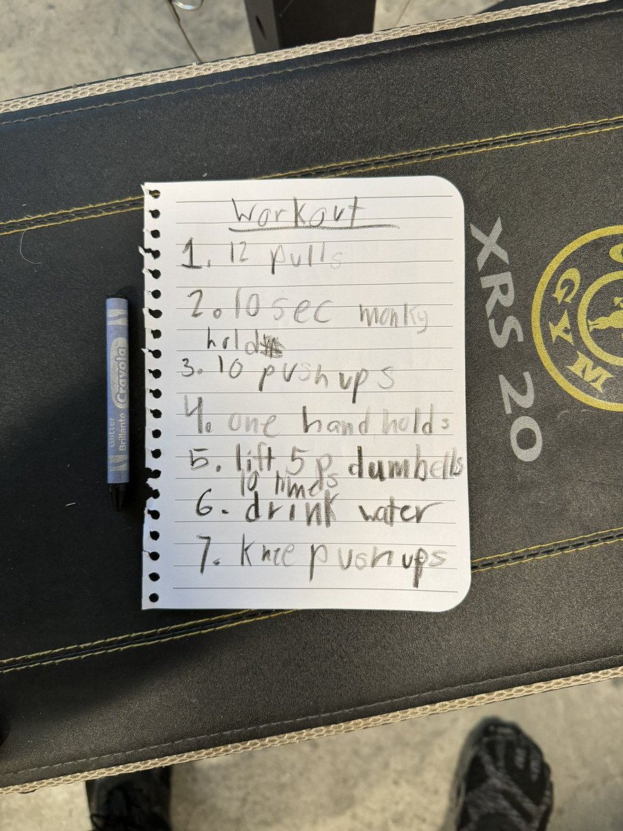 Well, this gives me all kinds of emotions. My kids were playing and apparently decided to make their own workout. It really help with the mindset to see it rubbing off on your kids #wehackhealth