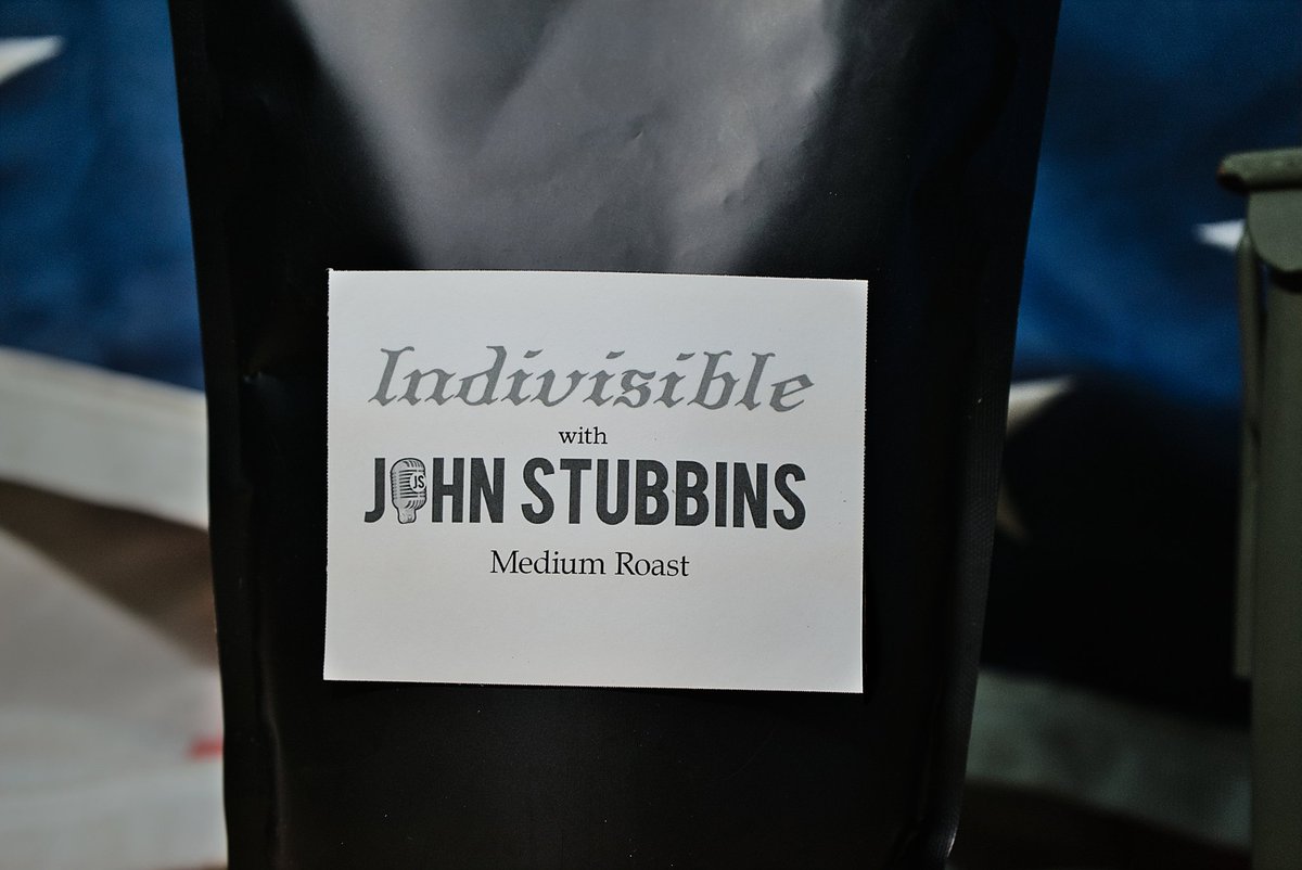 I'm proud to introduce our Pledge of Allegiance coffee line, which includes our breakfast blend - A POUND OF COFFEE, medium roast blend (named after my show) - INDIVISIBLE and dark roast blend. This is 100% Veteran owned, shipped to your front door. johnstubbins.com/products/coffe…