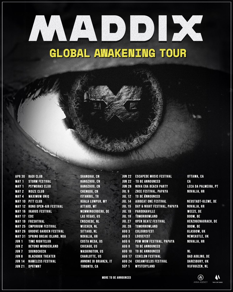 GLOBAL AWAKENING TOUR 2024 👁️ spreading my techno around the world 😈