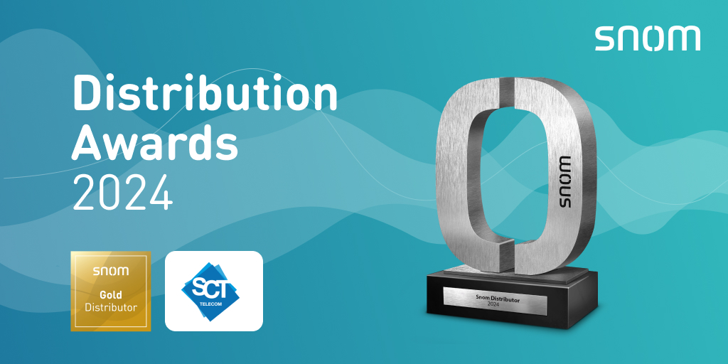 #Snom distributors are the greatest! Congratulations to @SctTelecom (ES)  for achieving the “Snom Gold Distributor 2024” status for all their hard work over the last 12 months! We are looking forward to another successful year ahead with you! #snomawards2024 #weloveourpartners