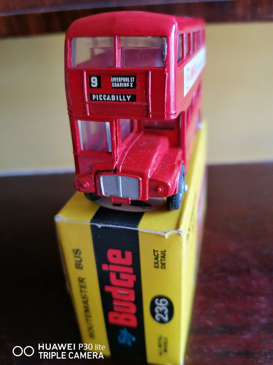 Another find, this totally original Budgie 236 routemaster bus with original box