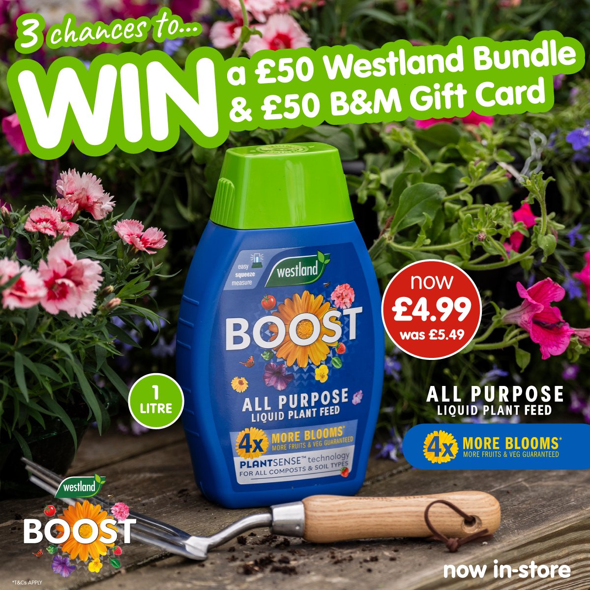 B&M Stores (@bmstores) on Twitter photo 🌻 #COMPETITION TIME 🌻
Prepare for summer with THREE chances to #WIN a £50 <a href="/gardenhealth1/">Westland Horticulture</a> bundle PLUS a £50 B&M Gift Card - with everything you need to keep your plants well-fed!
For a chance to #WIN;
1) FLW
2) RT
3) COMMENT #BMWestland
Competition ends 9am7/5/24 🌻 #COMPETITION TIME 🌻
Prepare for summer with THREE chances to #WIN a £50 <a href="/gardenhealth1/">Westland Horticulture</a> bundle PLUS a £50 B&M Gift Card - with everything you need to keep your plants well-fed!
For a chance to #WIN;
1) FLW
2) RT
3) COMMENT #BMWestland
Competition ends 9am7/5/24