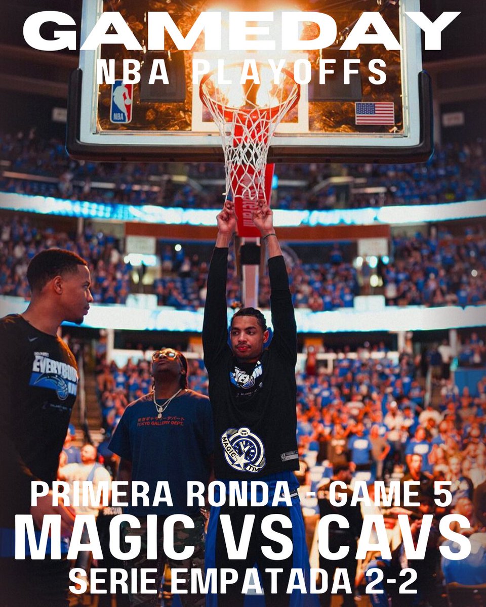 GAMEDAY!!!

#MagicTogether(2-2) vs #LetEmKnow(2-2)

🏟Rocket Mortgage FieldHouse, CLE

📺NBA League Pass

Hora⏰
🇪🇸 1:00 AM
🇦🇷 9:00 PM
🇵🇷 8:00 PM
🇲🇽 6:00 PM

Tras dos grandes partidos en casa, el equipo busca ganar hoy en Cleveland y liderar la serie ¿crees que lo logren?