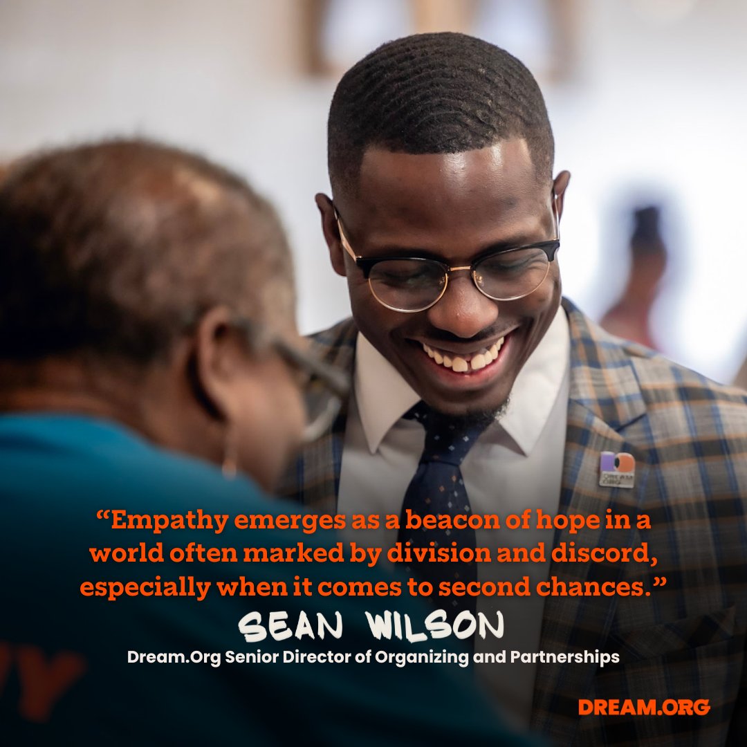 As we close out #SecondChanceMonth and reflect on the success of our annual Day of Empathy, Sean Wilson is here to remind us that empathy and second chances go hand in hand. Read his thoughtful insights on the power of empathy here ⬇️ dream.org/news-articles/…