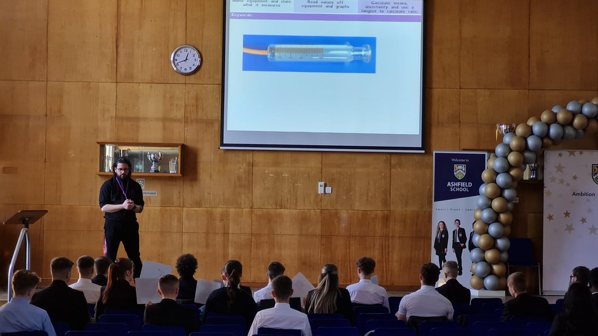 Yr11 Science masterclass in the hall today! Lots of preparation happening to support Year 11 behind the scenes in the run up to their exams! Pre-recorded Science masterclasses will be uploaded to the student portal this week and also be available on Show My Homework!