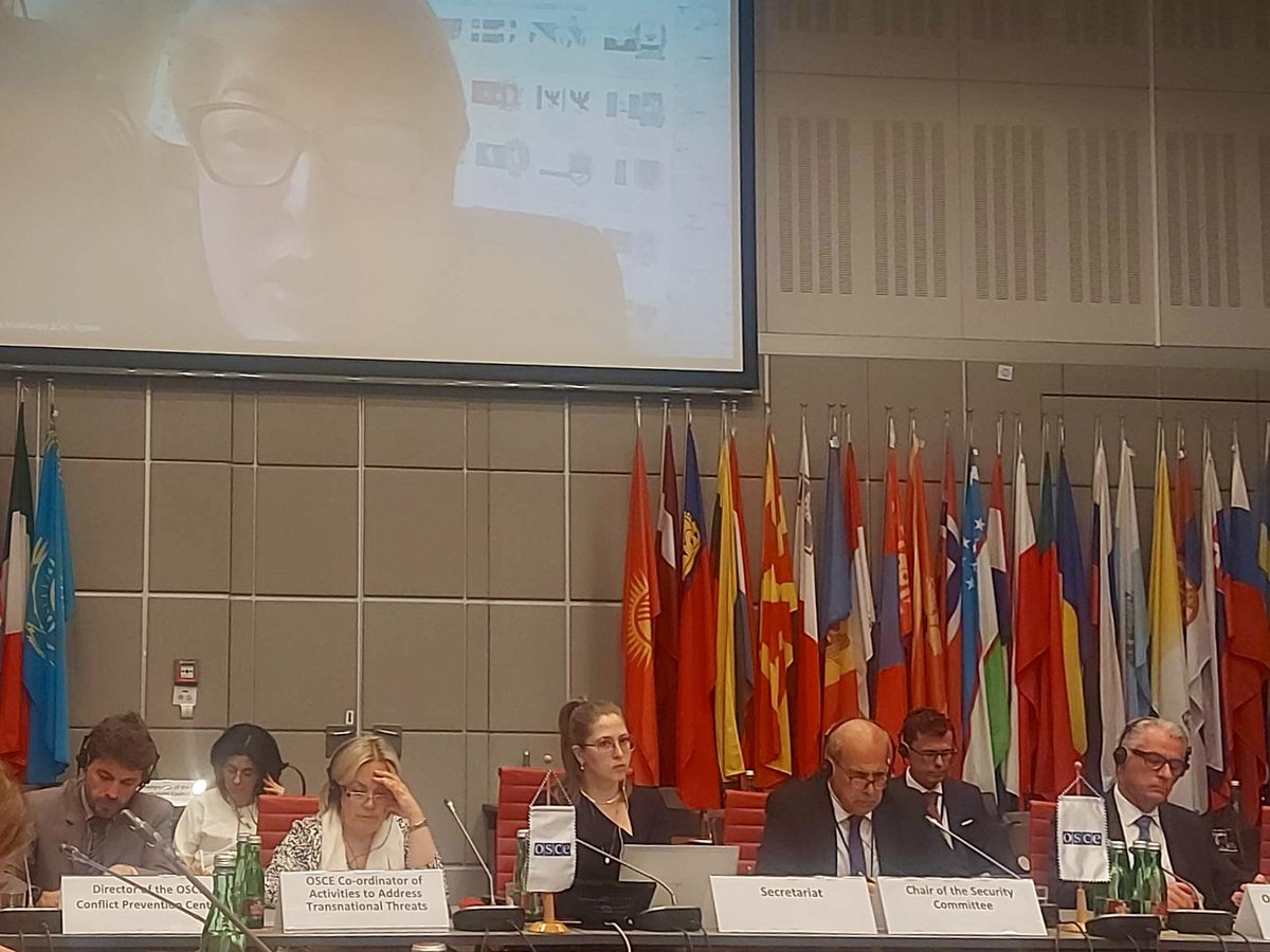 🇺🇦delegation took part in the #OSCE Security Committee meeting to discuss gender equality and women empowerment in security sector. Grateful to Yulia Malihonova from State Emergency Service of Ukraine for addressing gender equality issues through the prism of 🇷🇺war against 🇺🇦
