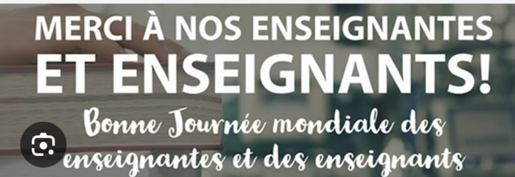 BONNE CÉLÉBRATION de la JOURNÉE MONDIALE des ENSEIGNANTES et ENSEIGNANTS !💡👨‍💻📚👨‍🎓👍✍
@SuminwaJudith
@Unikinrdc 
@UNICEFDRC 
@MadiKadima 
@NgalulaPe 
@nntumbab1 
@EbambiKatalayi 
@MukadySj 
@Unigom_RDC 
@stemdrc 
@alntal 
@UToledo 
@JMEsole 
@MbomboStephanie 
@NELLYTSHELAMUT