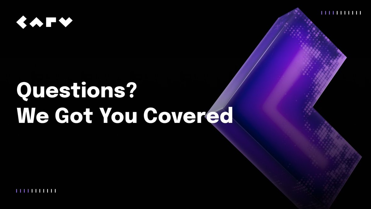 carv_official's tweet image. CARVers, 

We’re happy to clear things up: 

Real CARVers who have been participating in SOUL Drop will be rewarded with $CARV. 

The Node Launch has no effect on users who have been participating, they are two independent token allocations!