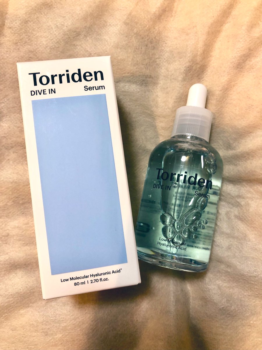 大好きなTorridenのDIVE IN Serumも使い切り🥹 Qoo10で買った80mlの方です💡 どんな肌状態でも安定して使える✨ 保湿力は高いのにベタつきも少なく、フェイスマスクと共にお気に入りスキンケアの1つ💕 ストック開封です👍 #使い切りスキンケア