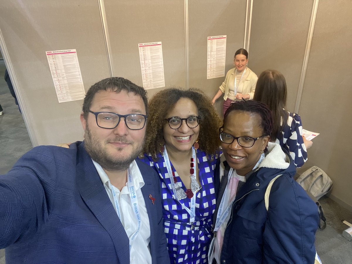 Great to have the chance to spend time with 2 of @aidsmap’s phenomenal trustees @charliebach & Dr Julianne Lwanga at #BHIVA24 - thanks for everything you & all the trustees do to support the aidsmap team change lives with information about HIV! 😍