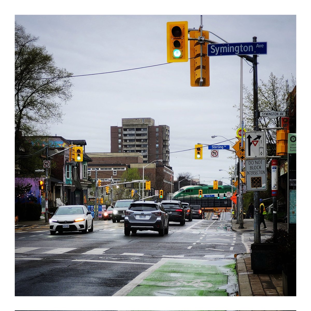 Green, GO. #Toronto #GOtransit #GOtrain #BloorStation #BloorStreetWest #Photography
