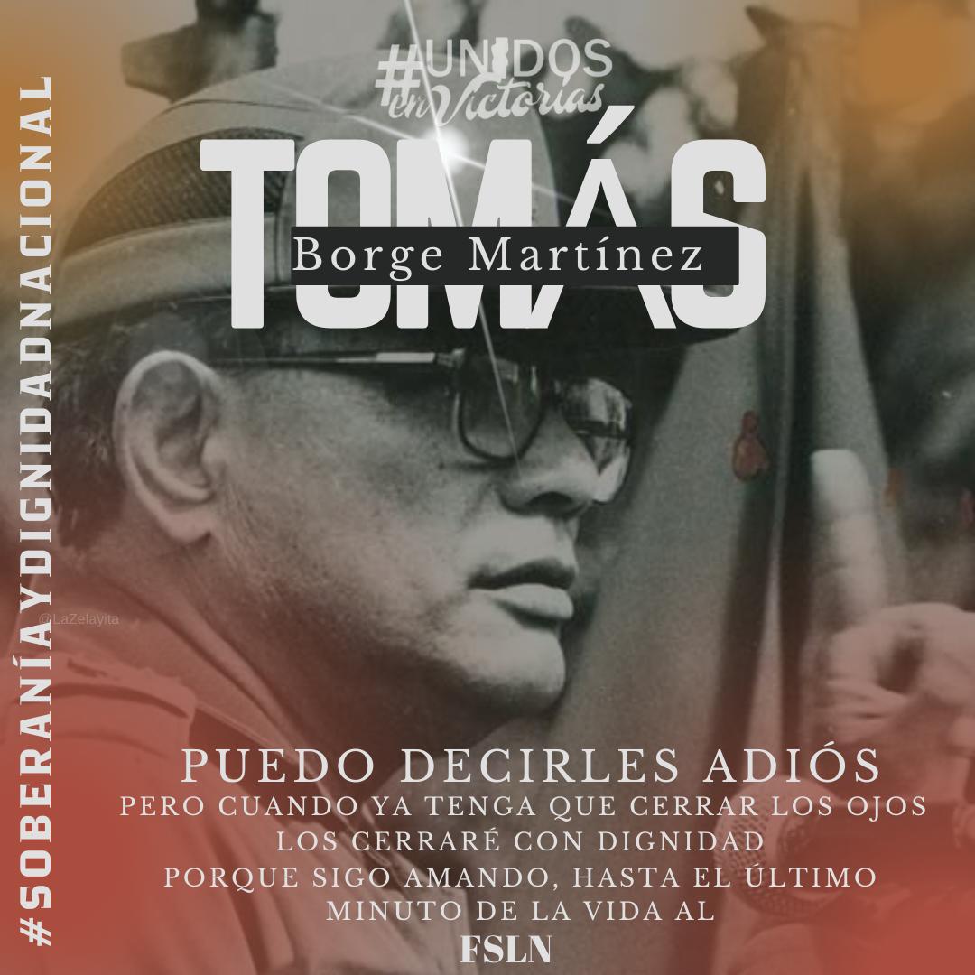 ✨️Con dignidad y amor hasta el último suspiro.✨️ Nuestro Comandante Tomás Borge Martínez nos recuerda, mantener viva la fuerza del compromiso y lealtad a nuestras convicciones.🌱❤️🖤✊️🇳🇮 #UnidosEnVictorias #SoberaníayDignidadNacional @FloryCantoX @samcarrion18