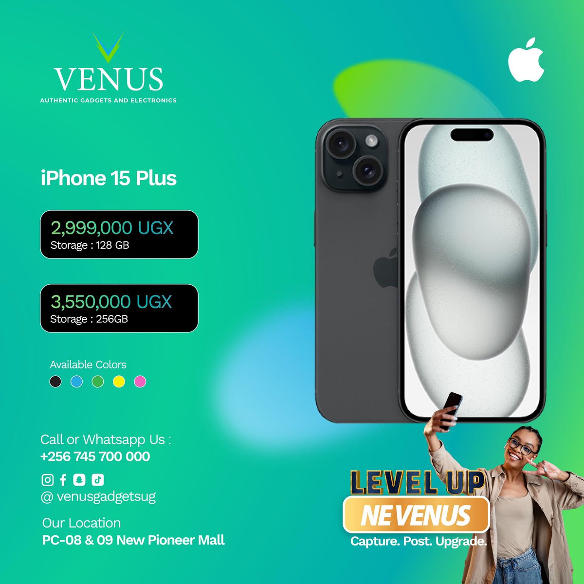 Choose wisely🤗
Me           OR           Iphone 15 Plus?
#LevelupneVenus
