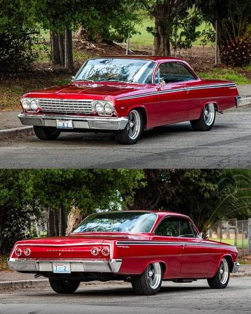 Good Morning first post of the day ☕️ ☕️ 🇺🇸 👋 1962 Chevrolet BelAir Bubble Top