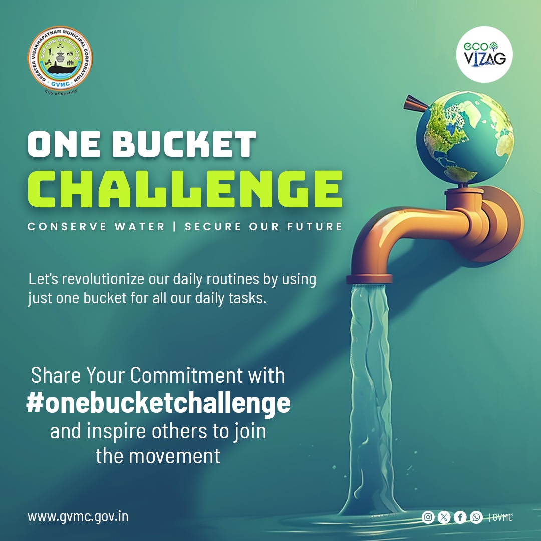 '🌍💧 Ready to join the movement and make a splash for our planet? Introducing the One Bucket Challenge! 🚿💙 Let's transform our daily habits by using only one bucket for all tasks, conserving water, and safeguarding our valuable resources. Every drop saved contributes to a…