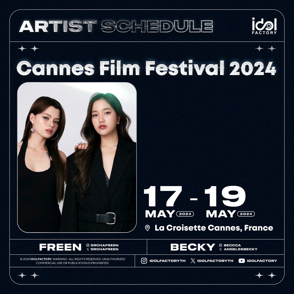 Chopard has served as the official partner to the Cannes Film Festival since 1998. Freen and Becky will be official guests of Chopard and walk the Cannes Film Festival Red Carpet. They have come SO SO FAR. We must trend this loudly and get our girls the engagement they deserve😭