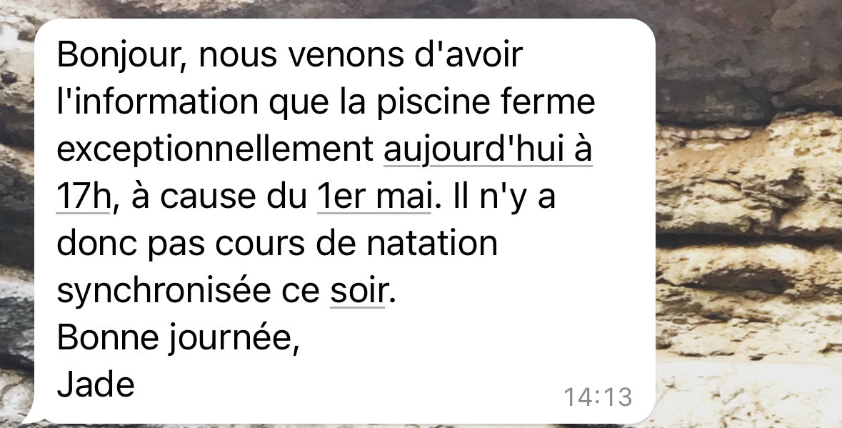 On devrait tous finir à 17h quand c’est férié le lendemain.