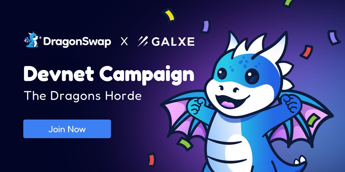 dragonswap_dex's tweet image. 🐉 Exciting News, Dragons!

Join @dragonswap_dex x @Galxe in The Dragons Horde on @SeiNetwork Public Devnet. 🌟Dive into quests, and earn rewards! 

Your legendary journey starts here
app.galxe.com/quest/DragonSw…🚀