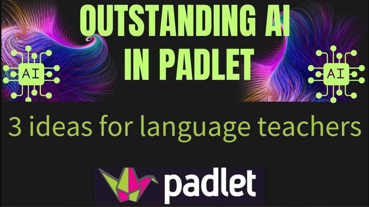 Introduction to AI in Padlet for Language Teachers-3 Ideas to Try in Class Video:youtu.be/R0EVaSWhJNw