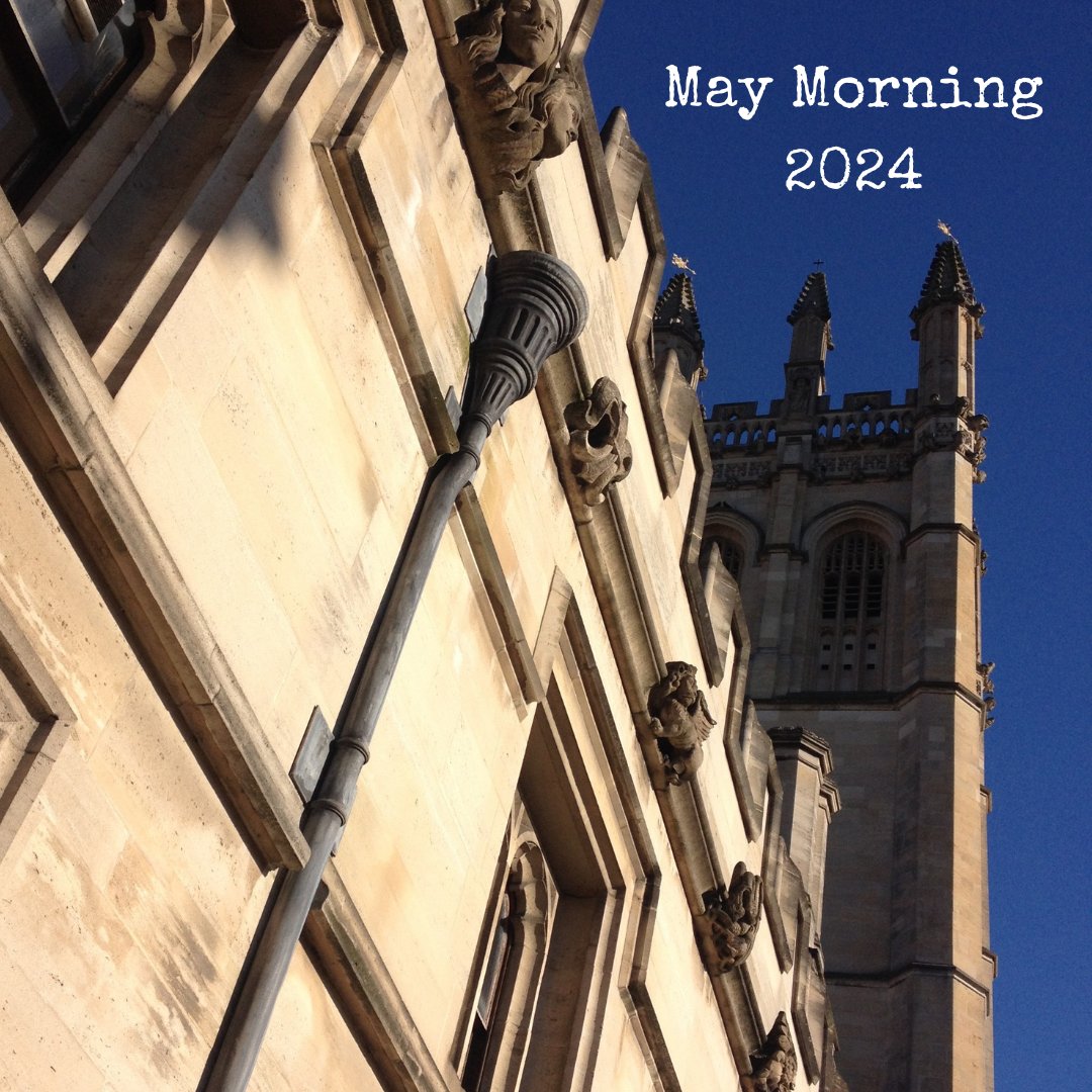 Will you be welcoming the arrival of spring @ 2moro's #MayMorning #Oxford celebrations?
🕰️6am
🌤️Weather
🎶@magdalenoxford Choir will sing Hymnus Eucharisticus from the Great Tower
🪩Then there'll be the usual bell ringing, #morrisdancing, eating, drinking & general revelry
Enjoy!