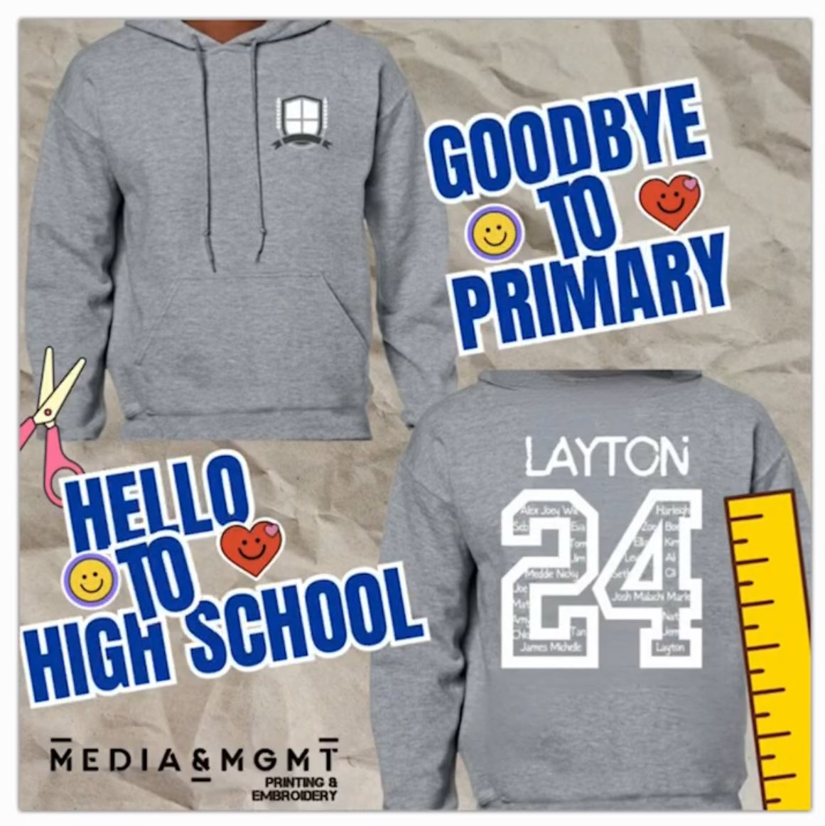 Got school leavers on your hands?? It’s time to sort out Leavers Hoodies! A hoodie is the school leavers keepsake to mark the end of an era 🙌🏽 We supply & print your hoodies/ t-shirts your spec, colour & include the school logo. #schoolleavers #leavershoodies #endofanera