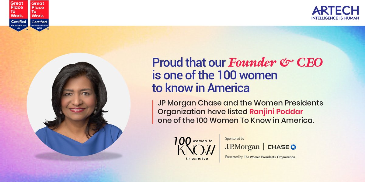 The commitment to building a near billion-dollar business and advocating for diversity & inclusion has earned our CEO, the honor of the ‘100 Women to KNOW In America: Class of 2024’ award by The KNOW Women, presented by J.P. Morgan Chase. Bursting with pride!

#WomenInLeadership