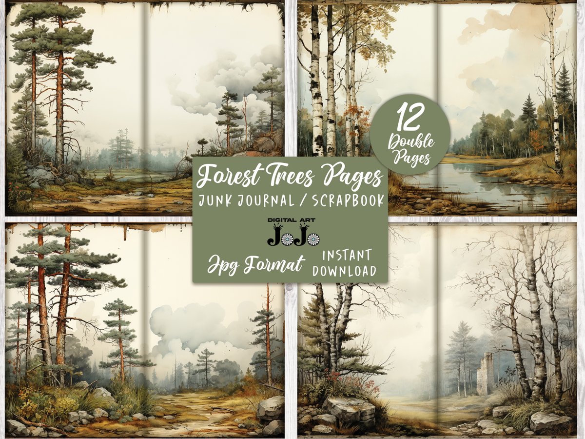 Thanks for the kind words! ★★★★★ 'Wonderful papers, great set, thank you' Iris H.   #etsy #kidscrafts #landscapescenery #journalingsupplies #printablepages #shabbychicjournal #forestjunkjournal #woodsjunkjournal #naturejunkjournal #digitalpapers etsy.me/45z6pYd