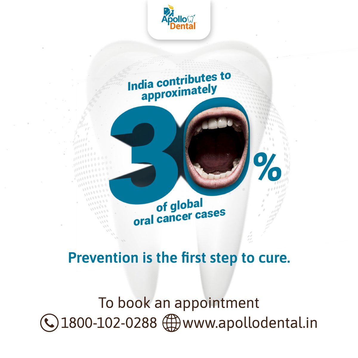 Oral cancer is more common in men as compared to women. It is emerging as a major public health problem in India.
Regular checkups can help prevent oral cancer. To book an appointment, call us at 1800-102-0288.

#OralCancerAwareness #PreventionIsKey #TobaccoAlcoholDiet