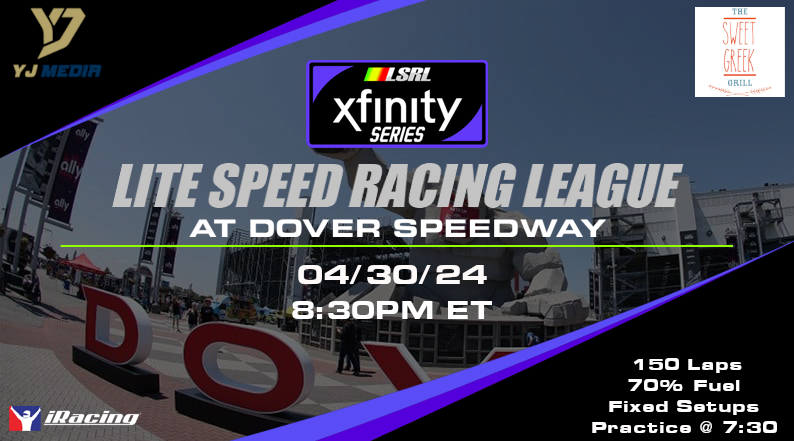 LSRL @NASCAR_Xfinity series is Going Green now!! Live from @iRacing @MonsterMile Tune in now, only on @YJMediaGroup! 📺 twitch.tv/yjmedia