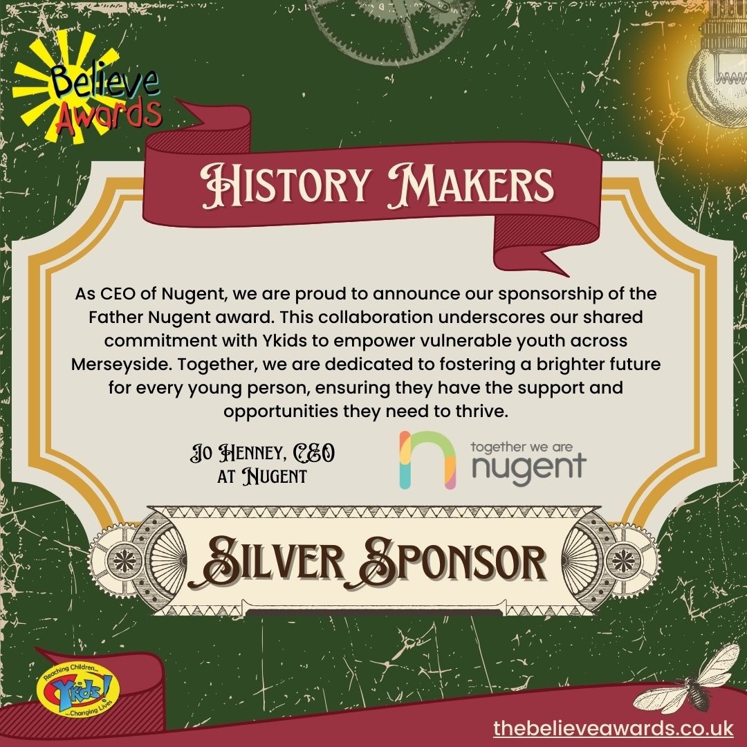 We are very excited and privileged to have @wearenugent sponsoring the Father Nugent Award, recognising a young person who champions the overlooked 🤩

Local charities celebrating our local young people 
#BelieveAwards24 #HistoryMakers #YoungHeroes