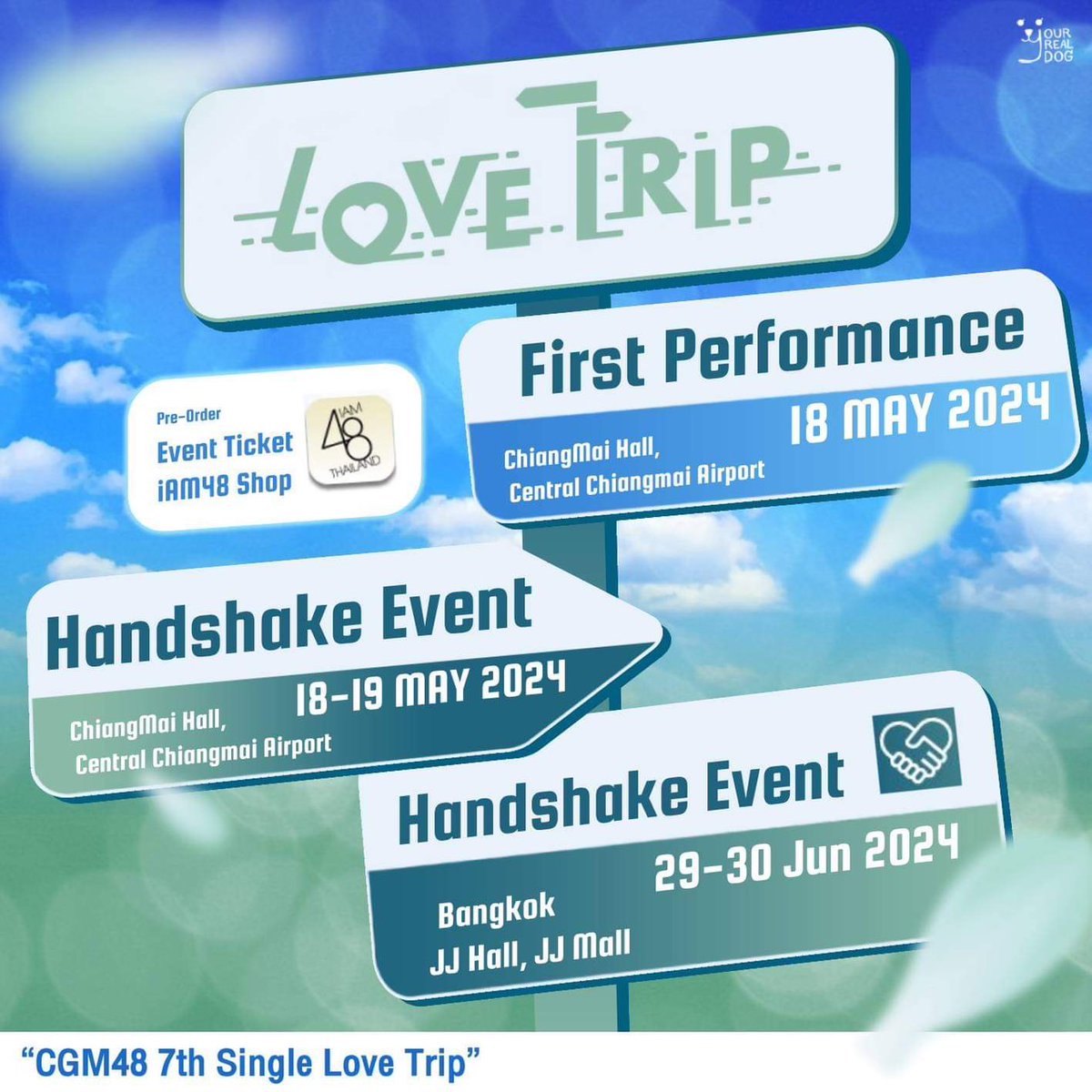 [💗🚏]  #LoveTripTH 🚎🫰🏻☁️
    #NanaCGM48 #CGM48

      ✦ 𝗦𝗖𝗛𝗘𝗗𝗨𝗟𝗘 ✦
𝗖𝗚𝗠𝟰𝟴 𝟳𝘁𝗵 𝗦𝗶𝗻𝗴𝗹𝗲 '𝙇𝙤𝙫𝙚 𝙏𝙧𝙞𝙥’

💗  𝐅𝐢𝐫𝐬𝐭 𝐏𝐞𝐫𝐟𝐨𝐫𝐦𝐚𝐧𝐜𝐞 🚏
📆 18 MAY 2024 
📍Chiang Mai Hall, Central Chiangmai Airport
🕰️ TBA

💗 𝐇𝐚𝐧𝐝𝐬𝐡𝐚𝐤𝐞 𝐄𝐯𝐞𝐧𝐭 🚏
📆…