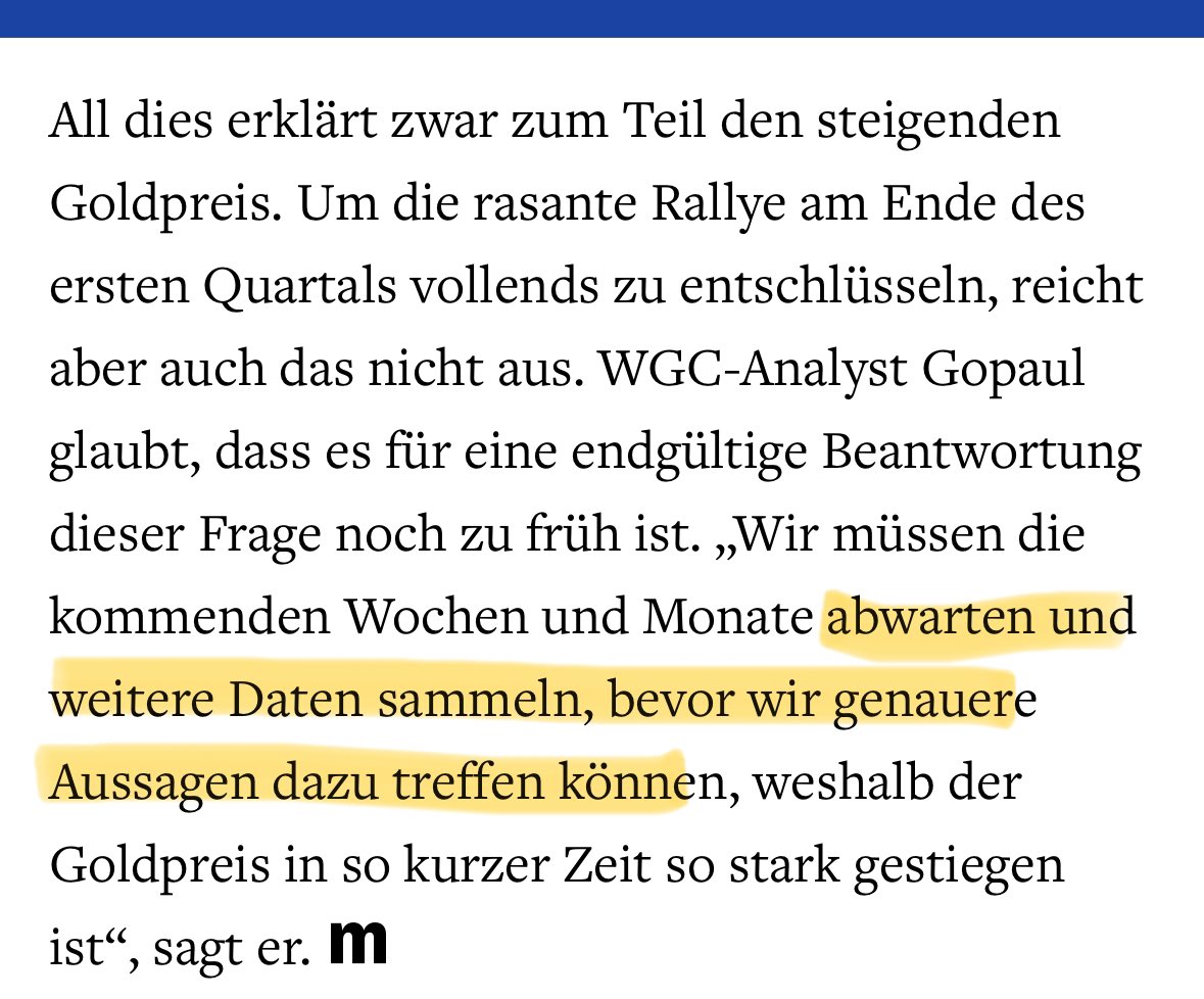 Zentralbanken des „Globalen Südens“, OTC-Investments, China, Geopolitik: Alles Faktoren, die #Gold beeinflussen – aber nicht mal das World Gold Council kann/will abschließend erklären, warum das Edelmetall so schnell so stark im Preis gestiegen ist. ➡️ manager-magazin.de/finanzen/gelda…