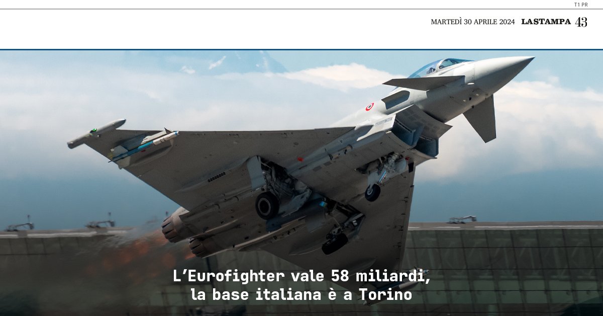 Un rapporto pubblicato da Strategy&, parte del network #PwC, rivela quanto il programma #Eurofighter #Typhoon contribuisce all'economia dei Paesi europei. In Italia, il progetto ha il proprio baricentro strategico, produttivo e tecnologico nei siti #Leonardo a #Torino. Leggi…