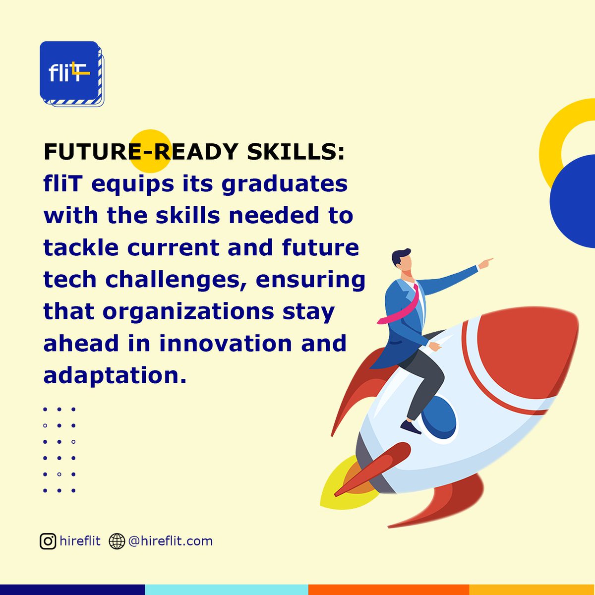 At Flit, we're all about training and equipping the best tech talent just for you. 
Let us know what talent you're looking for, and we'll take care of the rest. 
Your dream team is just a click away! 
#TechTalent #FlitServices #fliT #techtalent