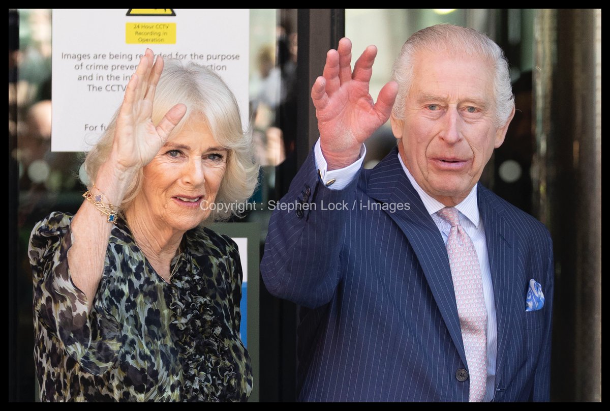 Stephen Lock's pictures of King Charles and Queen Camilla at the University College Hospital Macmillan Cancer Centre in London. #Royals #RoyalFamily #QueenCamilla #KingCharles #Cancer #CancerAwareness <a href="/macmillancancer/">Macmillan Cancer Support</a>