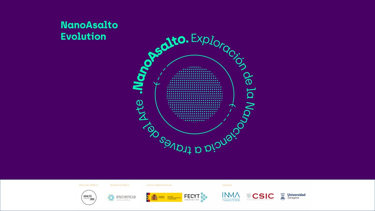 ⚠️Llega “Nanoasalto Evolution” un proyecto que acerca la nanociencia a través del arte. La presentación tendrá lugar el 6 de mayo en la Escuela de Arte de Zaragoza. Más información: bit.ly/3wlHZ8s @CSICdivulga @AragonCsic @UccUnizar @ESCIENCIA @FECYT_Ciencia